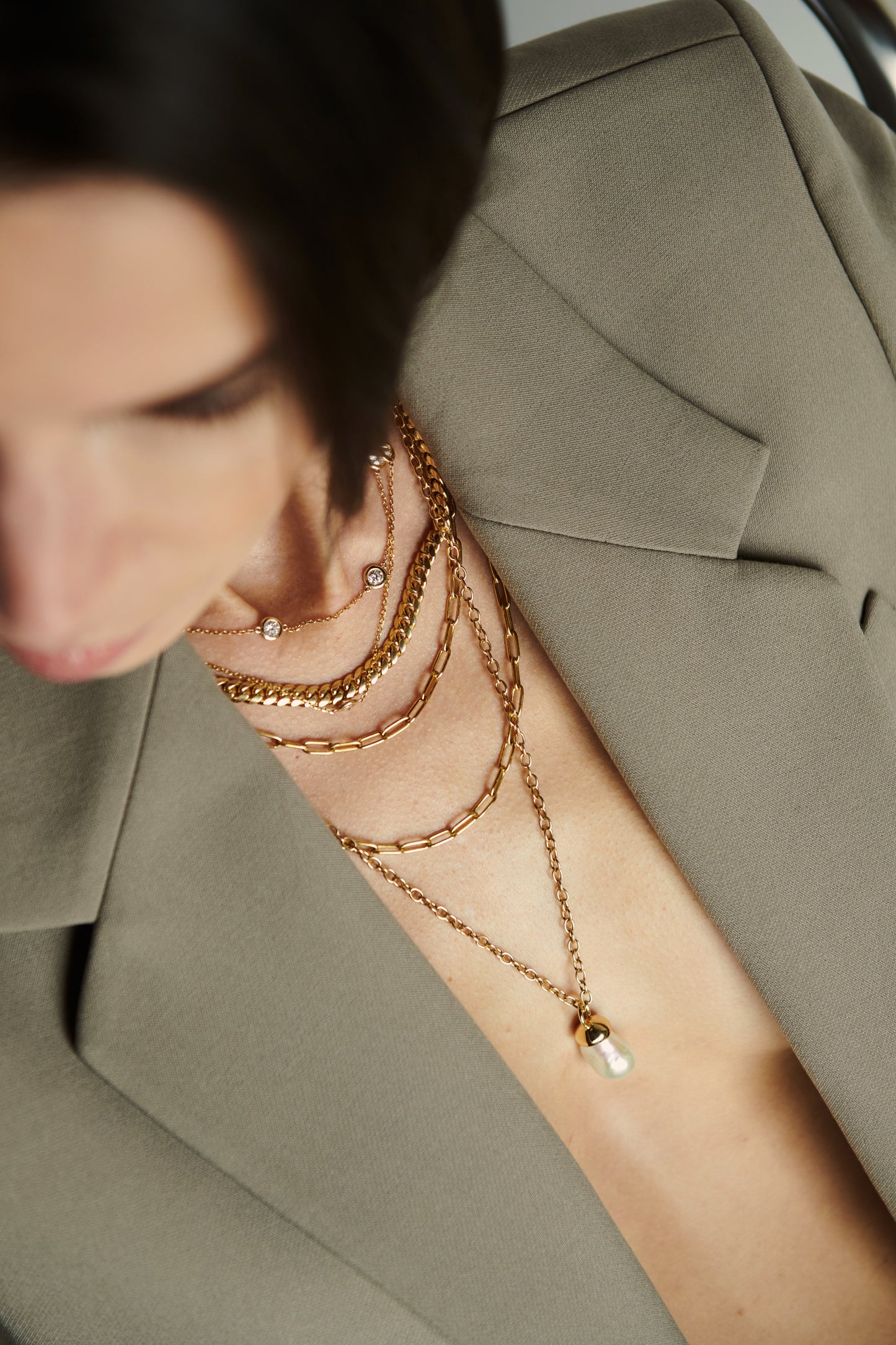 Lucky 11 Floating Diamond Necklace