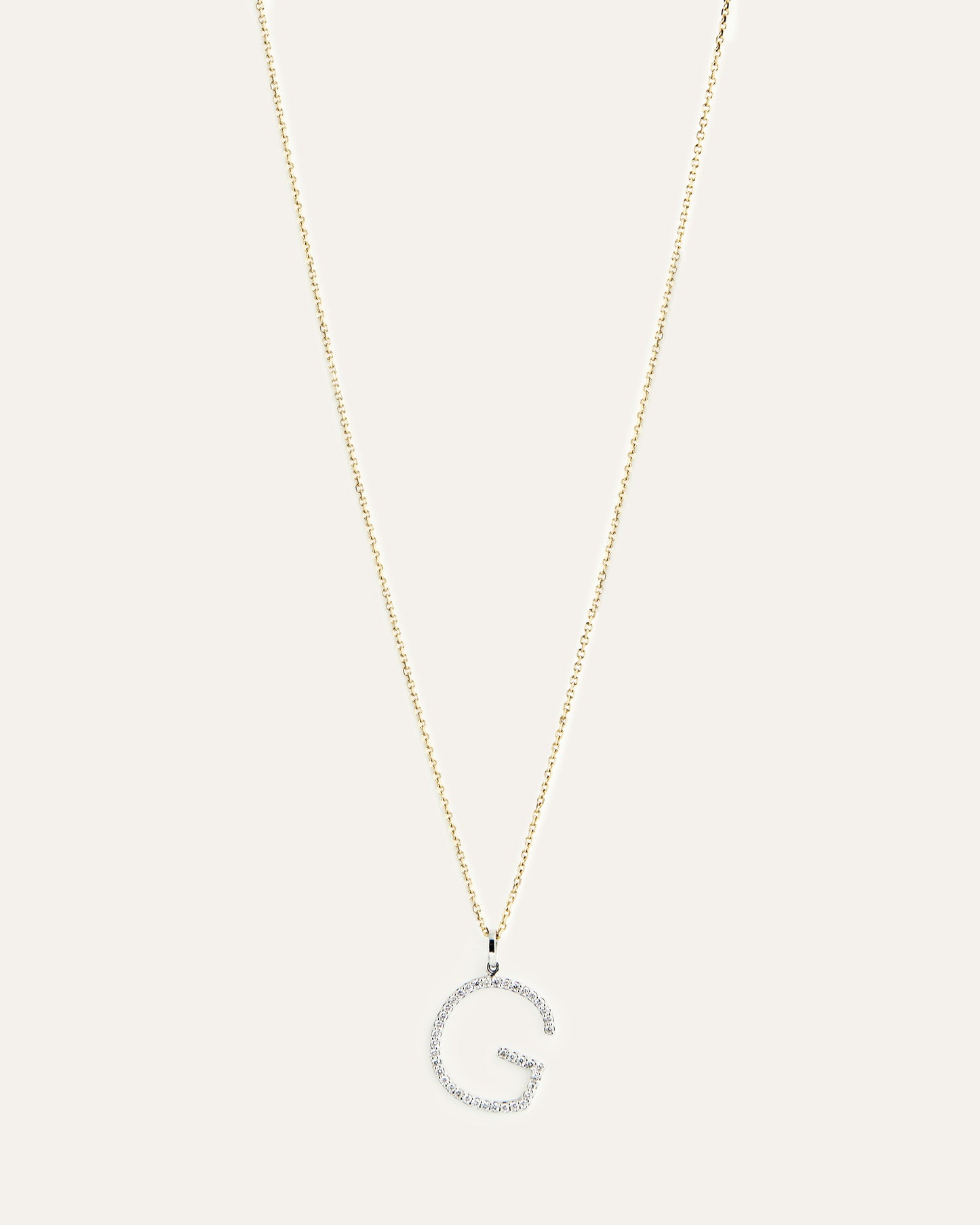 Diamond Initial Pendant Necklace