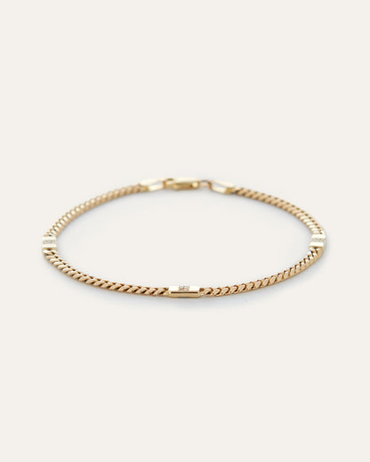 Diamond Link Cuban Bracelet