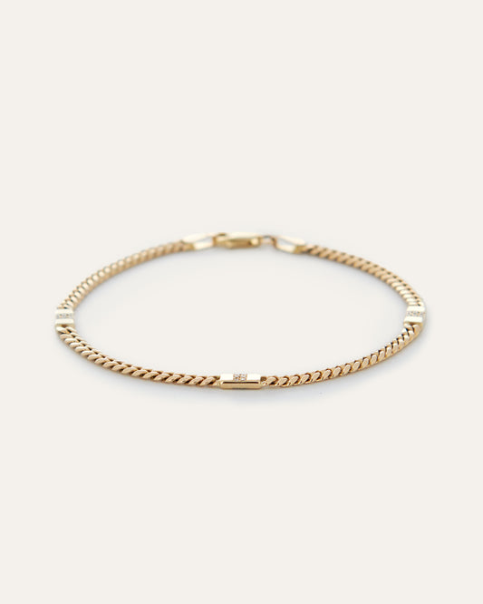 Diamond Link Cuban Bracelet