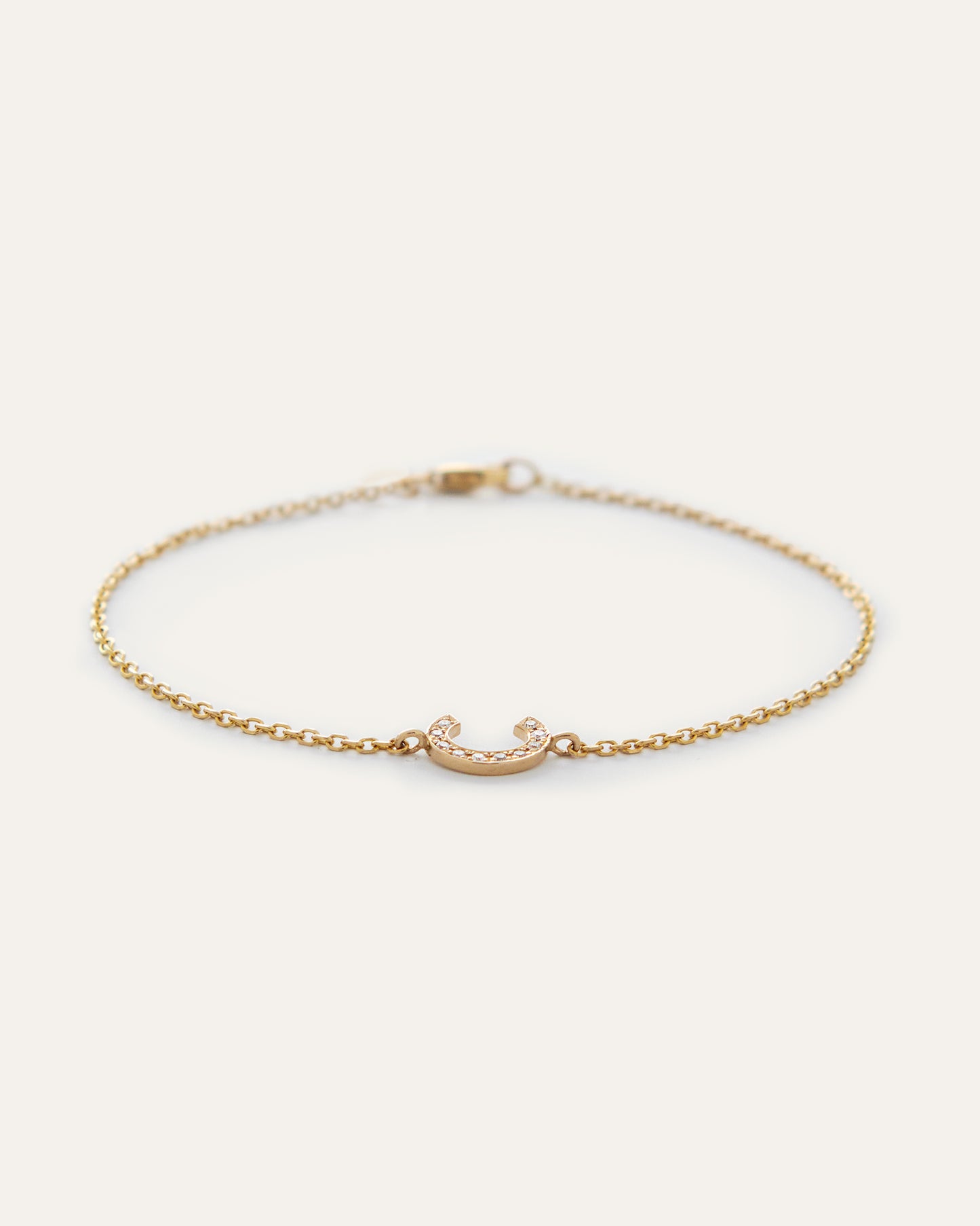 Diamond Initial Bracelet