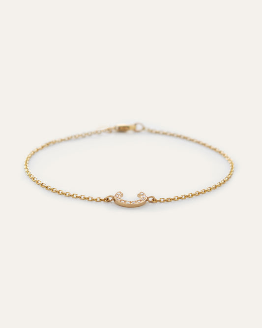 Diamond Initial Bracelet