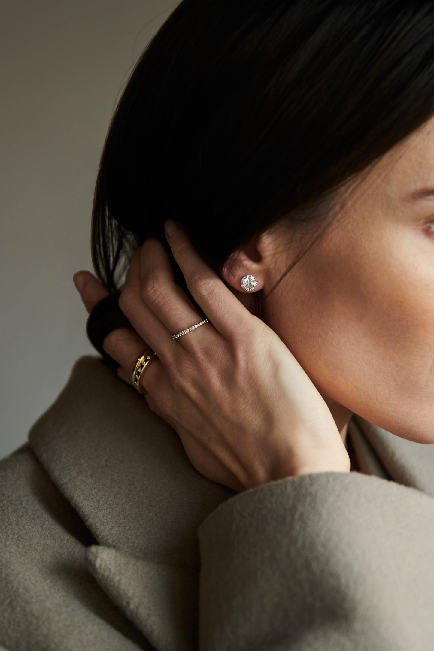Diamond Stud Earrings