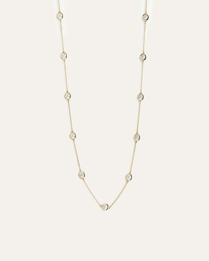 Lucky 11 Floating Diamond Necklace