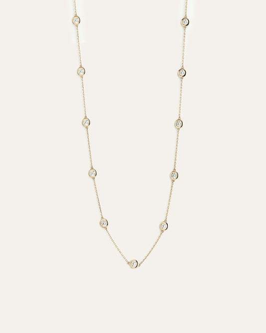 Lucky 11 Floating Diamond Necklace