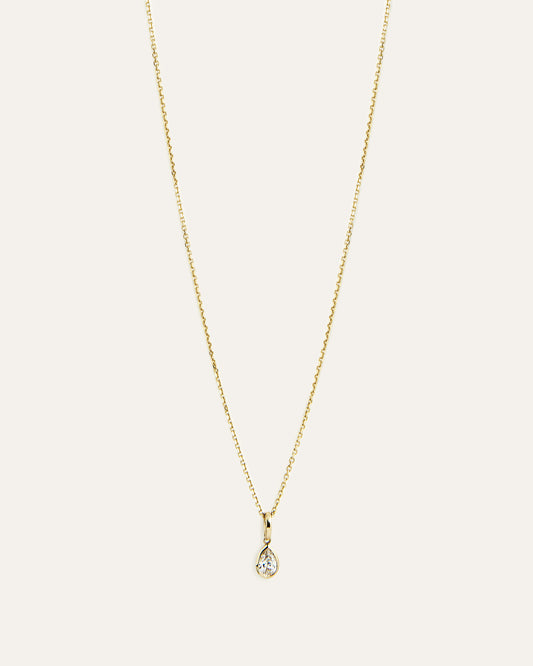 Happy Tear Diamond Necklace