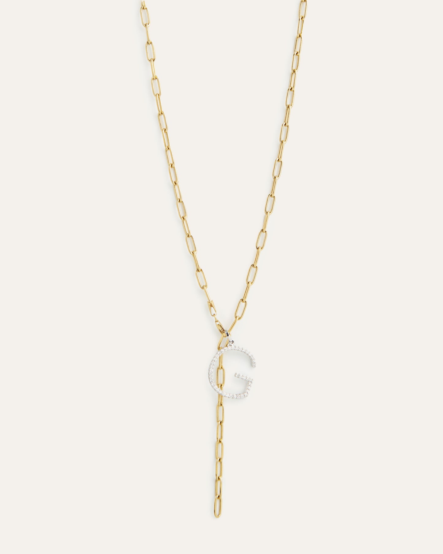 Diamond Initial Pendant Necklace