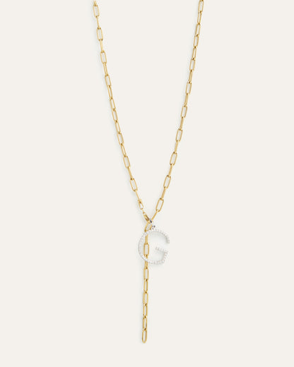 Diamond Initial Pendant Necklace