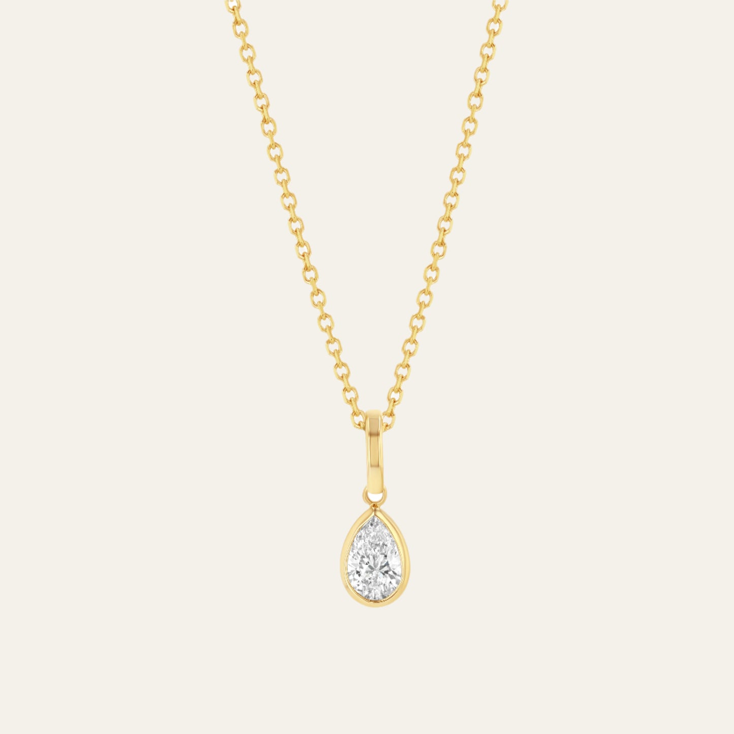 Happy Tear Diamond Necklace