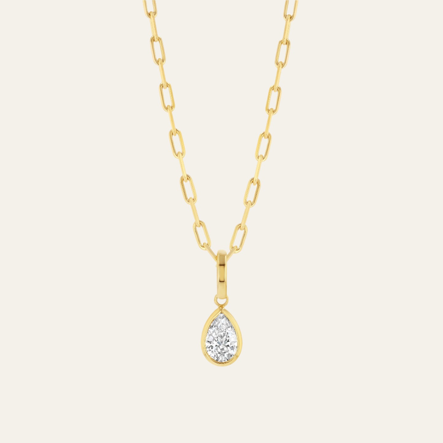 Happy Tear Diamond Necklace